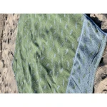 Multifunctionele XXL Handdoek – Voor Strand, Sauna & Massage – Met Kussenuitsparing en Telefoonzakken – Blauw/Groen Multifunctionele XXL Handdoek – Voor Strand, Sauna & Massage – Met Kussenuitsparing en Telefoonzakken – Blauw/Groen