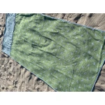 Multifunctionele XXL Handdoek – Voor Strand, Sauna & Massage – Met Kussenuitsparing en Telefoonzakken – Blauw/Groen Multifunctionele XXL Handdoek – Voor Strand, Sauna & Massage – Met Kussenuitsparing en Telefoonzakken – Blauw/Groen