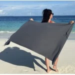 Extra Large Hamamdoek – Voor Strand, Sauna & Meer |95 x 215 cm | Antraciet Extra Large Hamamdoek – Voor Strand, Sauna & Meer |95 x 215 cm | Antraciet