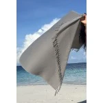 Extra Large Hamamdoek – Voor Strand, Sauna & Meer |95 x 215 cm | Grijs Extra Large Hamamdoek – Voor Strand, Sauna & Meer |95 x 215 cm | Grijs