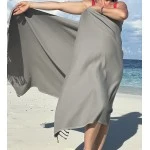Extra Large Hamamdoek – Voor Strand, Sauna & Meer |95 x 215 cm | Grijs Extra Large Hamamdoek – Voor Strand, Sauna & Meer |95 x 215 cm | Grijs