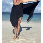 Extra Large Hamamdoek – Voor Strand, Sauna & Meer |95 x 215 cm | Zwart Extra Large Hamamdoek – Voor Strand, Sauna & Meer |95 x 215 cm | Zwart