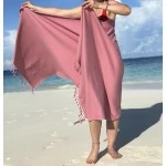Extra Large Hamamdoek – Voor Strand, Sauna & Meer |95 x 215 cm | Roze