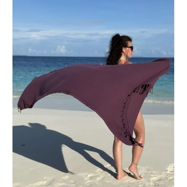 XXL Hamamdoek – Lichtgewicht & Sneldrogend |95 x 215 cm | Paars