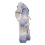 Sauna Badjas, Van Katoen Extra Dun Bruin Wit Blauw Sauna Badjas, Van Katoen Extra Dun Bruin Wit Blauw