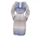 Sauna Badjas, Van Katoen Extra Dun Bruin Wit Blauw Sauna Badjas, Van Katoen Extra Dun Bruin Wit Blauw