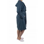 Dames en Heren Badjas, Lichtgewicht - Dunne Badjas, Sauna Badjas, Ochtend Badjas,100% van Katoen, Kleur Petrol Blauw Dames en Heren Badjas, Lichtgewicht - Dunne Badjas, Sauna Badjas, Ochtend Badjas,100% van Katoen, Kleur Petrol Blauw