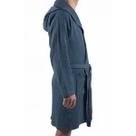 Dames en Heren Badjas, Lichtgewicht - Dunne Badjas, Sauna Badjas, Ochtend Badjas,100% van Katoen, Kleur Petrol Blauw Dames en Heren Badjas, Lichtgewicht - Dunne Badjas, Sauna Badjas, Ochtend Badjas,100% van Katoen, Kleur Petrol Blauw