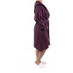 Dames en Heren Badjas, Lichtgewicht - Dunne Badjas, Sauna Badjas, Ochtend Badjas,100% van Katoen, Kleur Purpel Dames en Heren Badjas, Lichtgewicht - Dunne Badjas, Sauna Badjas, Ochtend Badjas,100% van Katoen, Kleur Purpel