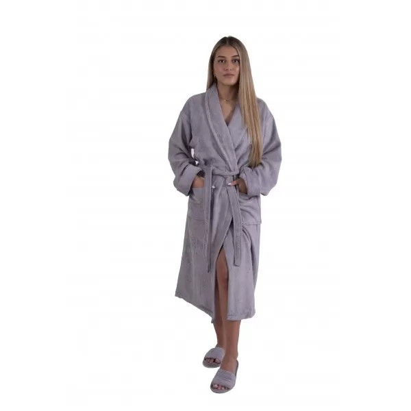Zijdezachte Bamboe Badjas – Grijs | Luxe Badstof van Bamboe & Katoen Zijdezachte Bamboe Badjas – Grijs | Luxe Badstof van Bamboe & Katoen