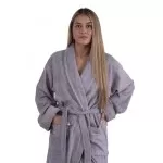 Zijdezachte Bamboe Badjas – Grijs | Luxe Badstof van Bamboe & Katoen Zijdezachte Bamboe Badjas – Grijs | Luxe Badstof van Bamboe & Katoen