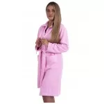 Dames Badjas met ritssluiting van Bamboe, Grijs Dames Badjas met ritssluiting van Bamboe, Grijs