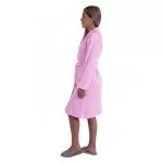 Dames Badjas met ritssluiting van Bamboe, Grijs Dames Badjas met ritssluiting van Bamboe, Grijs