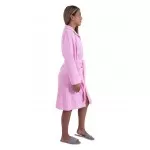 Dames Badjas met ritssluiting van Bamboe, Grijs Dames Badjas met ritssluiting van Bamboe, Grijs