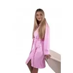 Dames Badjas met ritssluiting van Bamboe, Grijs Dames Badjas met ritssluiting van Bamboe, Grijs