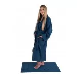 Badmat van Bamboe Badstof Petrol blauw 50x100cm of 70x120cm Badmat van Bamboe Badstof Petrol blauw 50x100cm of 70x120cm