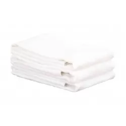 Set van 5 stuks Bamboe Gastendoeken – Wit – 30x50 cm