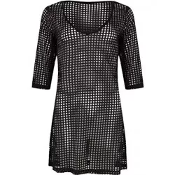 Pastunette Beachwear Zwart 3/4 Lengte Mouw Strandjurk