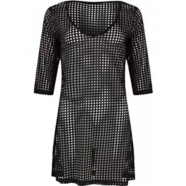 Pastunette Beachwear Zwart 3/4 Lengte Mouw Strandjurk Pastunette Beachwear Zwart 3/4 Lengte Mouw Strandjurk