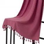 Hamamdoek van Bamboe , Rood, 85x160cm. Hamamdoek van Bamboe , Rood, 85x160cm.