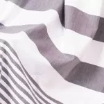 Hamamdoek, Antraciet Wit gestript , 95 x 175 cm Dun Hamamdoek, Antraciet Wit gestript , 95 x 175 cm Dun