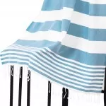 Hamamdoek, Blauw Wit gestript , 95 x 170cm Dun Hamamdoek, Blauw Wit gestript , 95 x 170cm Dun
