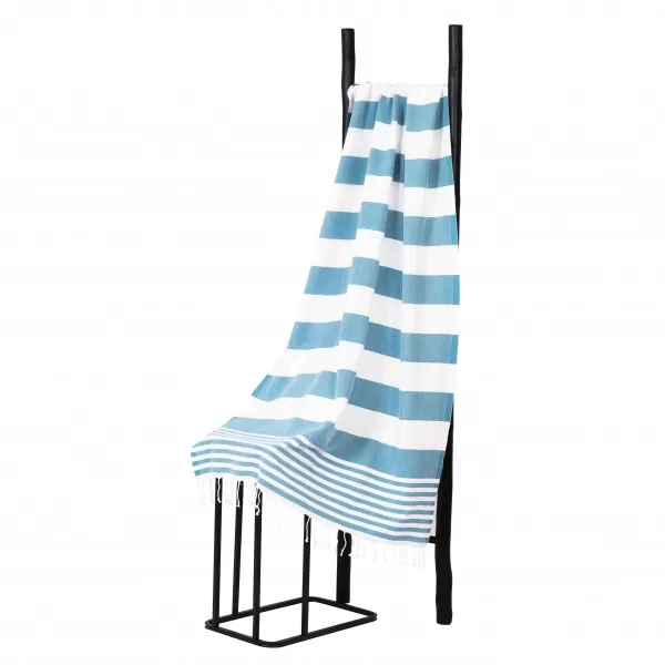 Hamamdoek, Blauw Wit gestript , 95 x 170cm Dun Hamamdoek, Blauw Wit gestript , 95 x 170cm Dun