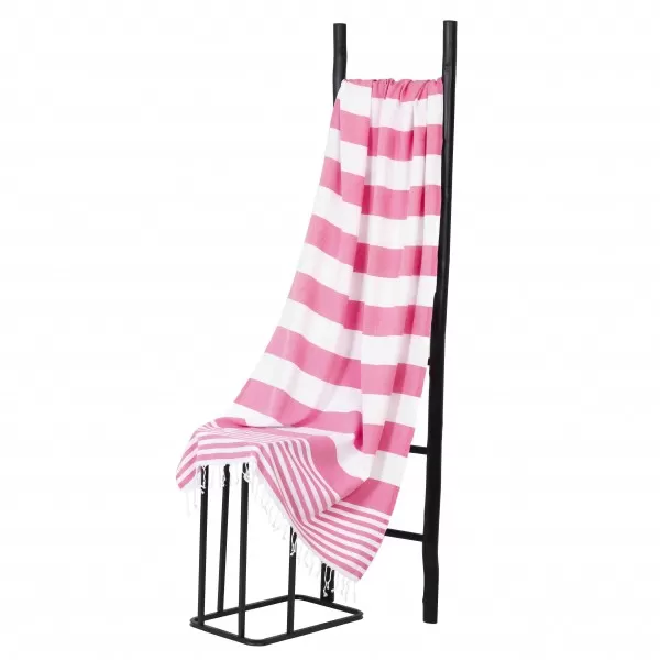 Hamamdoek, Roze Wit gestript , 95 x 170cm Dun Hamamdoek, Roze Wit gestript , 95 x 170cm Dun