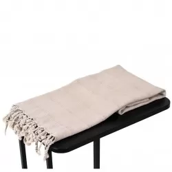 Hamamdoek,Stonewashed, Denim, Cream, 85x175 cm.
