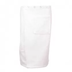 Heren Saunakilt Bamboe Wit 65 x150 cm