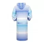 Sauna Badjas, Van Katoen Extra Dun Turquoise Wit Blauw Sauna Badjas, Van Katoen Extra Dun Turquoise Wit Blauw