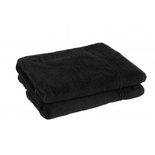 Set van 5 stuks Bamboe Gastendoeken – Zwart – 30x50 cm Set van 5 stuks Bamboe Gastendoeken – Zwart – 30x50 cm