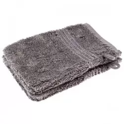 Set van 5 stuks Bamboe Washandjes – Grijs – 16x21 cm