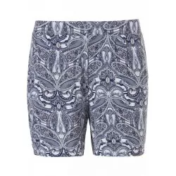 Pastunette  Deluxe Indigo Blue Paisley Pyjama Short