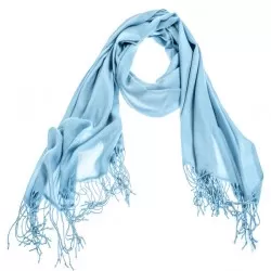 Sjaal - omslagdoek - dames en heren Licht Blauw 