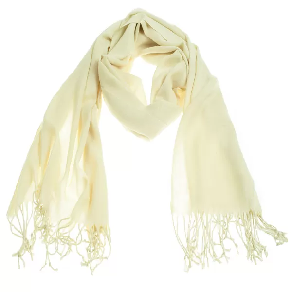 Sjaaltje - omslagdoek - sjaals dames en heren Cream Sjaaltje - omslagdoek - sjaals dames en heren Cream