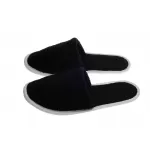 Sauna Slippers BAMBOE Badstof Dichte Teen Zwart, een maat 38/41 Sauna Slippers BAMBOE Badstof Dichte Teen Zwart, een maat 38/41